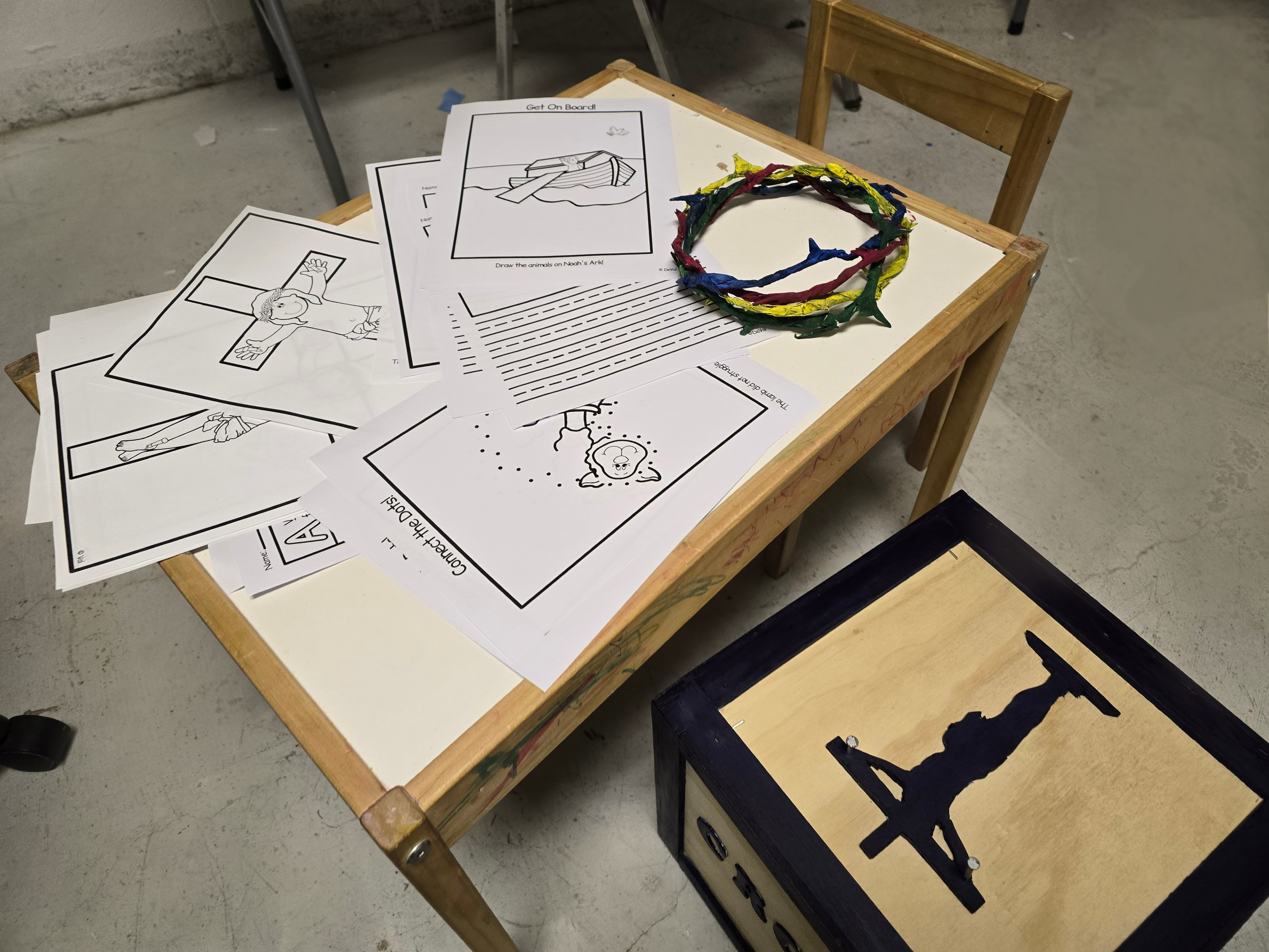 My First Martyr Coloring Table